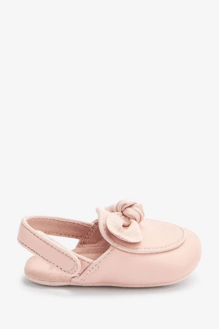 Girls Ted Baker Bow Shoes padders Toddler UK 4 eu 20.5 Pastel Pink,  BNWT