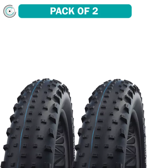 2 Pack Schwalbe Jumbo Jim Tire 26 x 4.8 Tubeless Folding Black Evolution