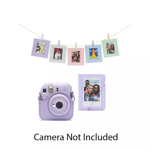 Instax Mini 12 Accessory Kit Bundle - For Instax Mini 12 Cameras - Lilac Purple