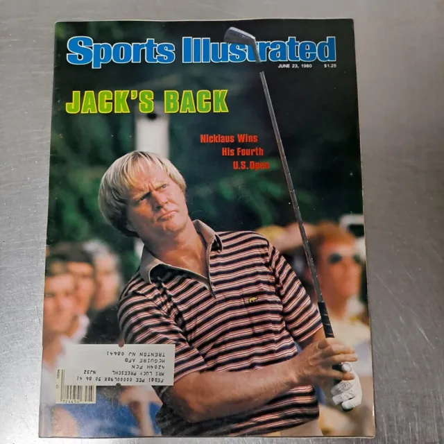 June 23 1980 issue of Sports Illustrated Jack Nicklaus US Open Winner Cover