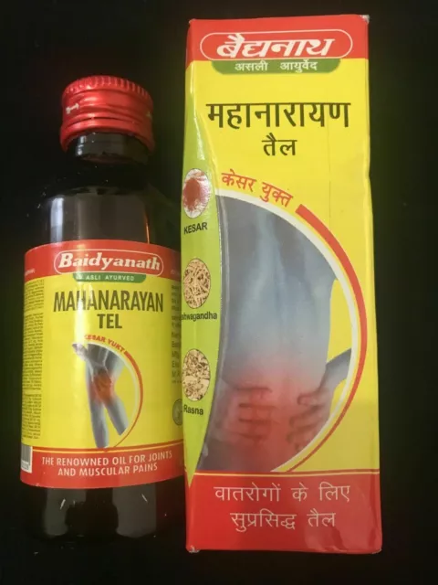 Baidyanath Ayurva Mahanarayan Huile pour les articulations et les douleurs...