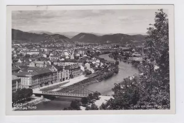 AK Graz, Blick gegen Nord, 1932