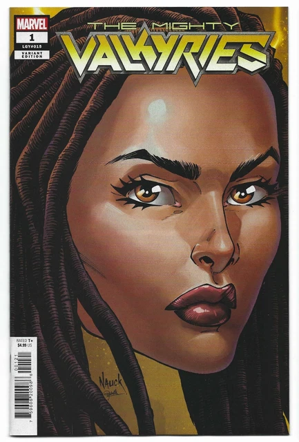 Mighty Valkyries #1 2021 Unread Todd Nauck Headshot Variant Cover Marvel Comic
