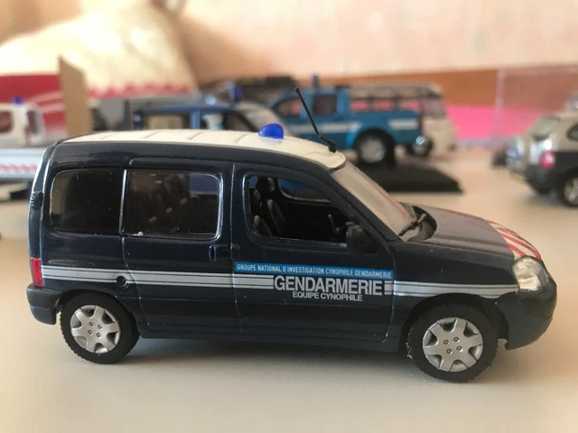 équipe Cynophile Miniature Citroën Berlingo 2005 Gendarmerie NOREV/HACHETTE Norev 1/43 Véhicule Police