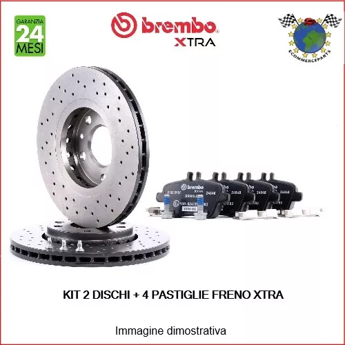 Kit dischi freno + Pastiglie Xtra Post Brembo per PEUGEOT 207/207+ r7p P