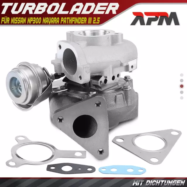 Turbo pour Nissan NP300 Navara D40 Pathfinder III Cabstar 2.5 DCI Ab 2001