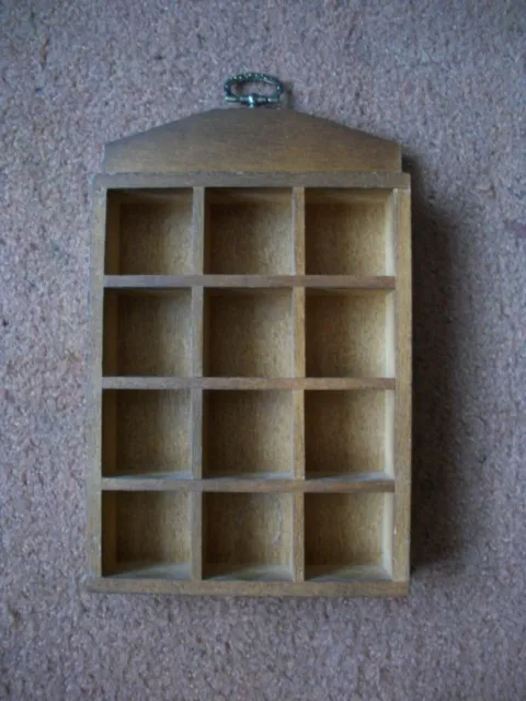 Collectable Thimble display case shelf for 12 thimbles