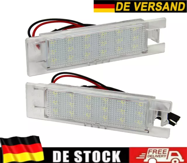 2stk Led Kennzeichenbeleuchtung passend für OPEL Cascada Corsa C/D/E Insignia