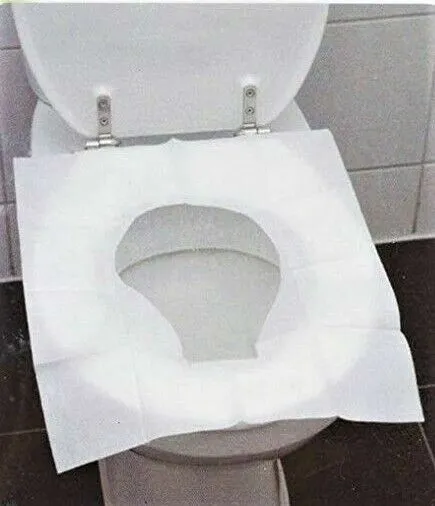 20 Einweg Toilettensitz Auflage Abdeckung WC Cover Schutz Papier Hygieneauflagen