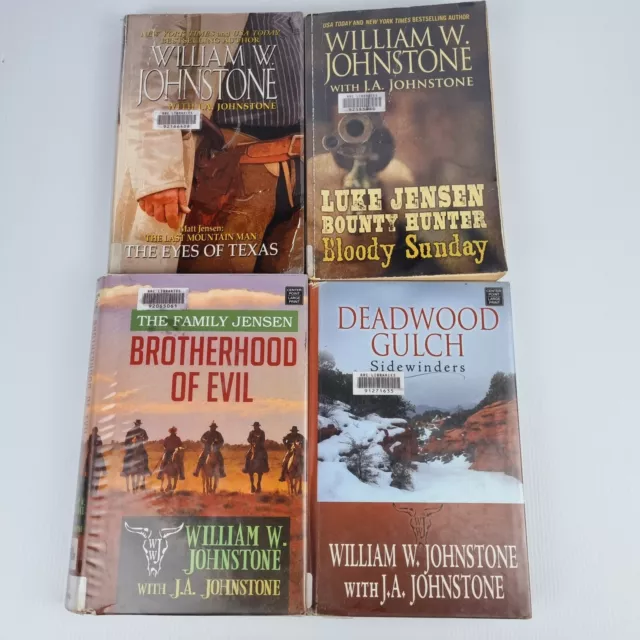 William W Johnstone BULK LOT X LARGE PRINT Vintage Books Will COWBOY WESTERN 2