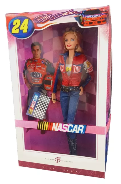 2006 Barbie Nascar Jeff Gordon Barbie Collector Pink Label Doll NRFB Mint Mattel