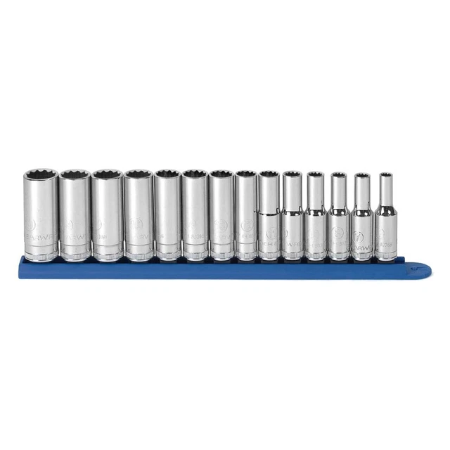 GearWrench 3/8" Drive 12-Point Metric Deep Socket Set 14 Pieces