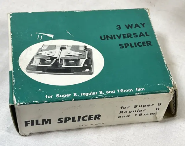 Vintage Universal Splicer for Super 8 Cine Film 8mm & 16mm VGC Boxed