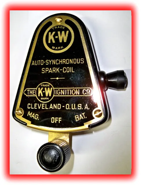 K - W Ford Model 'T' Coil Box Switch W/Key 1913?