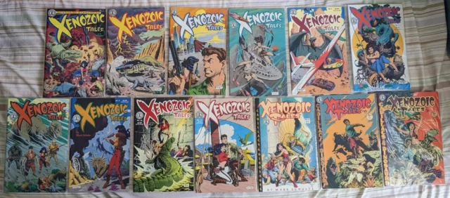 Xenozoic Tales #1 - 3, 5 - 14 - Kitchen Sink Press 1987 - 1996