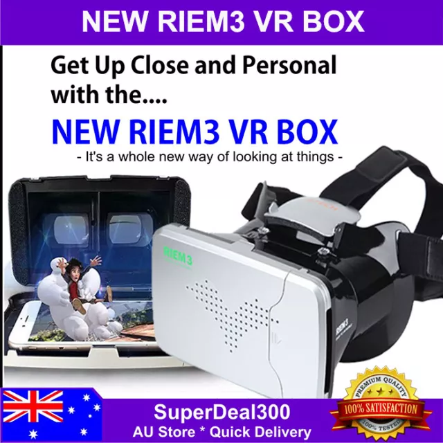 Riem 3 Mobile Based Virtual Reality VR Headset for 3D Movies and Games