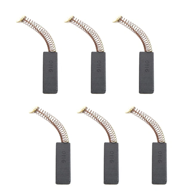 Puissance Carbone Brosse Pièce de Rechange Tournevis 30mmx11mmx6mm Câble 6Pcs