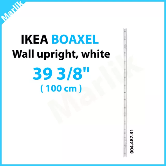 IKEA BOAXEL Wall Upright 39 3/8" for Storage Organizer 004.487.31, White, NEW
