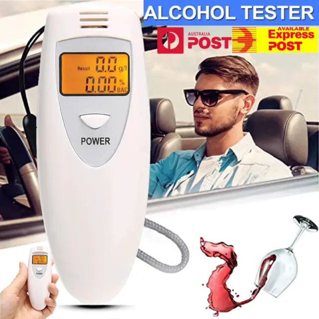 Professional Digital Breathalyzer Mini LCD Portable Breath Alcohol Tester Detect