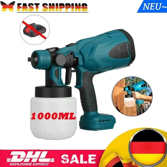 FÜRMAKITA18V AKKU FARBSPRÜHSYSTEM Elektrische Farbspritzpistole
