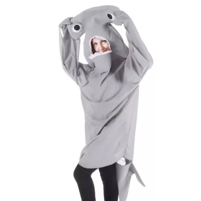 Hammerhead Shark Costume for Adult Women Men Halloween Cosplay Costume, One Size