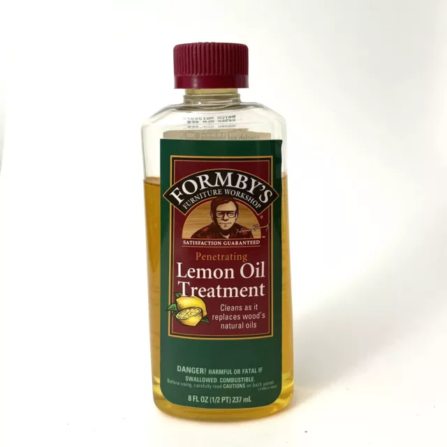 Formby’s Penetrating Lemon Oil Wood Furniture Treatment 8oz Bottle PARTIAL READ