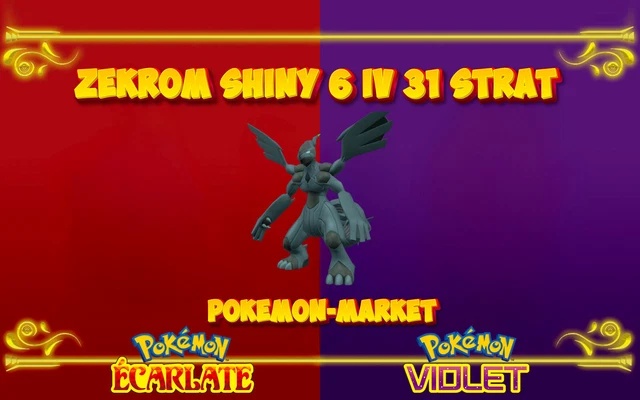Zekrom Shiny O Non 6 IV Competitivo Legit Pokemon Spada Scudo Sword Sh &ndash; Shiny Living Dex