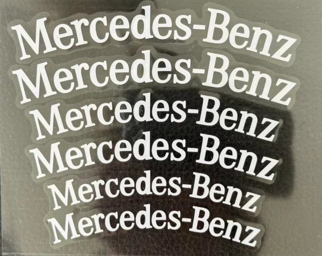6 Stück Aufkleber für Mercedes Benz Bremssattel hitzebeständig Caliper Decal