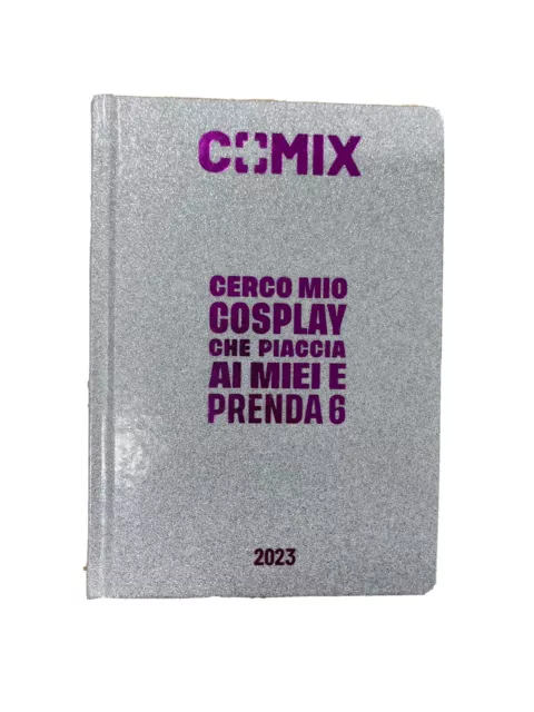 DIARIO datato SCUOLA panini COMIX originale A.S. 2022/2023 mini BIANCO E ORO pic