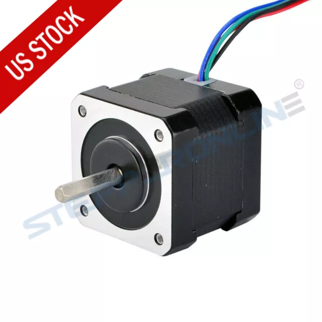 Nema 17 Stepper Motor Bipolar 64oz.in 2A 42x42x40mm 4 Wires 1m Cable 3D Printer