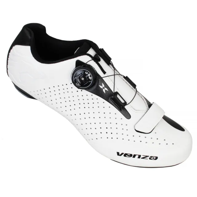 Venzo Cycling Bicycle Road Bike Shoes Men - Compatible Shimao Look System