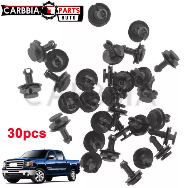 30X Air Dam Deflector Valance Front Bumper Clips For Chevy Silverado 1500 2500