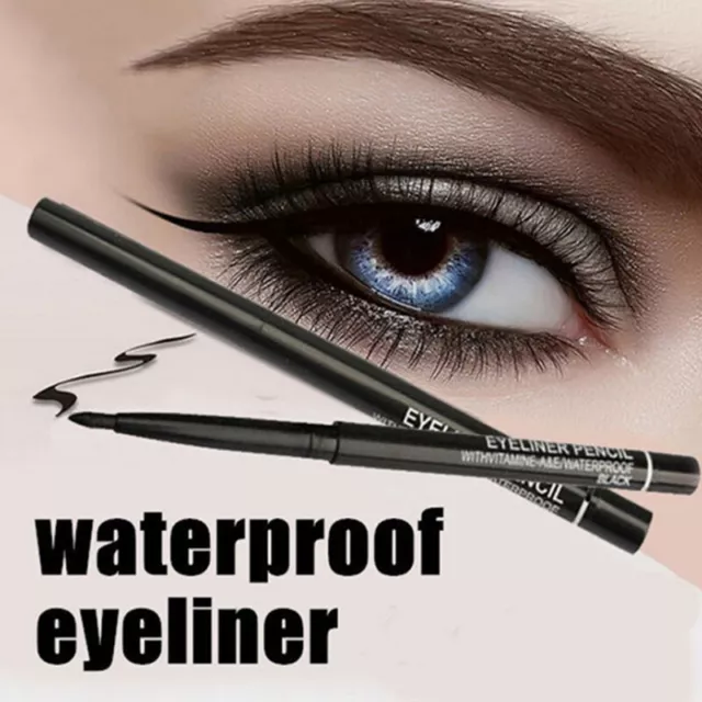 Durable Imperméable Technic Noir Lisse Eye-Liner Tournant Crayon Eye Doublure 》