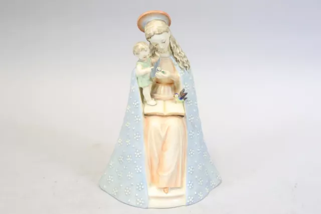 Heilige Maria mit Jesus Kind bemalte Porzellanfigur Goebel Hummel (FQ825)