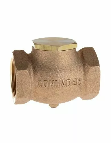 New 1/2" CAST brass horizontal check valve air compressor in line vertical