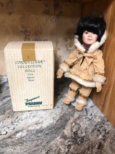 Seymour Mann Connoisseur Collection Eskimo Native American 14.5” Doll