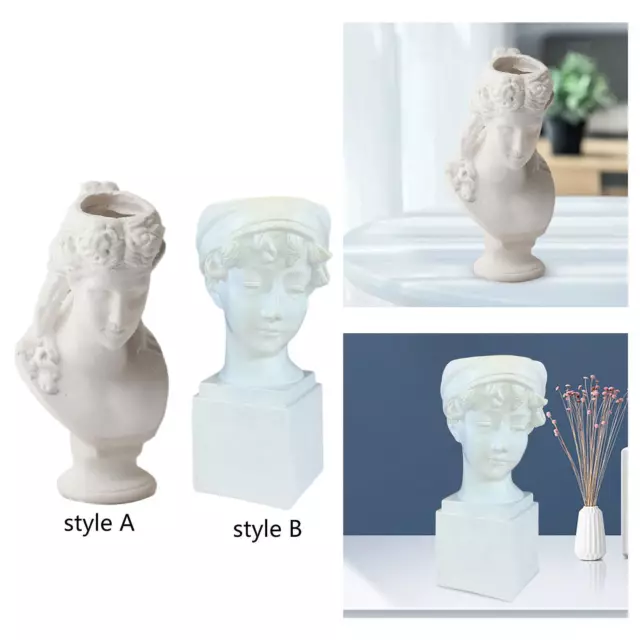 Buste Statue porte-stylo stylo tasse boîte de rangement pour bureau à