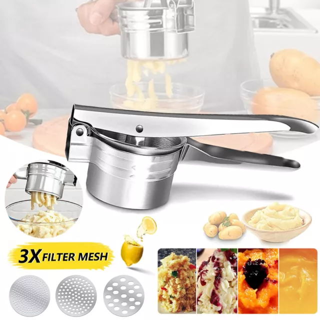 Potato Masher 304 Stainless Steel Non Stick Hand Potatos Masher Potato Ricer  Cooking And Kitchen Ga