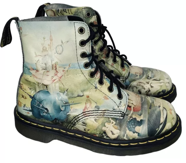 DR MARTENS PASCAL Hieronymus Bosch Heaven Boots Mens 7 Womens 8 US READ ...