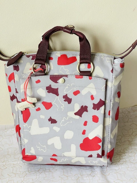 RADLEY COLUMBIA ROAD Grey Mix Oilskin Backpack grab Bag BNWT 29.86 PicClick UK