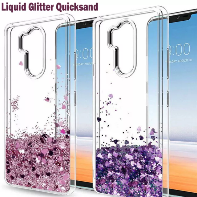 Shockproof Soft Rubber 3D Bling Dynamic Liquid Glitter Quicksand TPU Cover Case