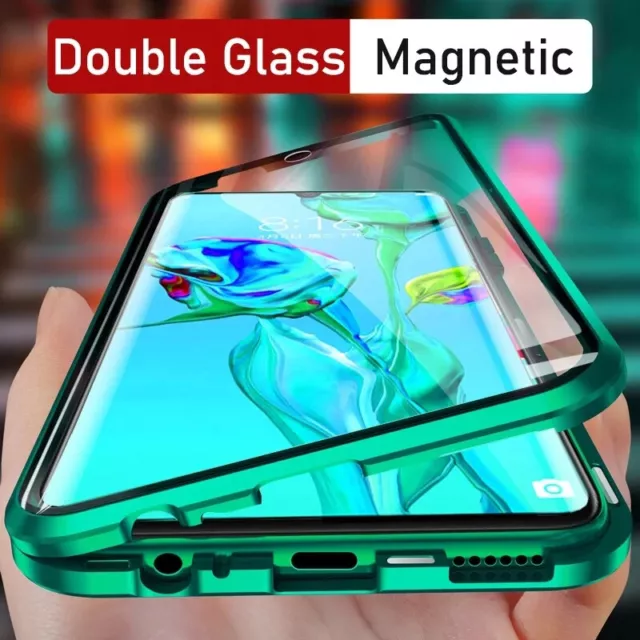 360 Magnetic Handyhülle für Samsung A55 A35 A25 A54 A14 S23 S24 Metall Glas Case