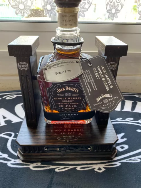 Jack Daniels  -Single Barrel + Cradle Suport Bouteille - Tag  Neuf