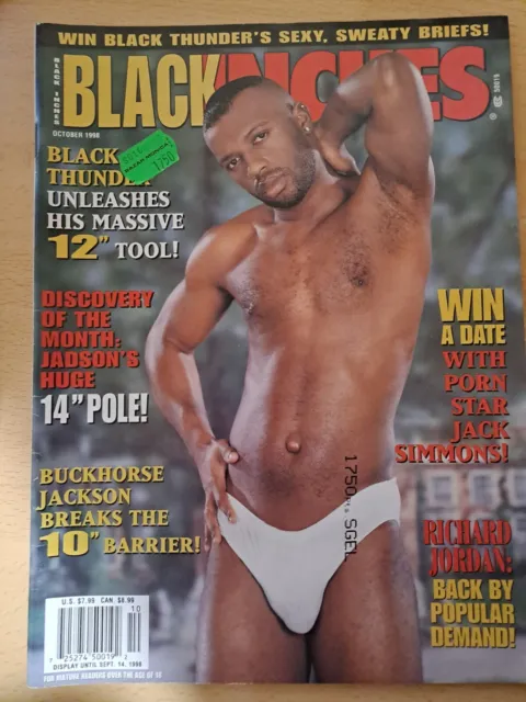 Black Inches  Gay Men Magazin October 1998  Schwul Vintage Zeitschrift
