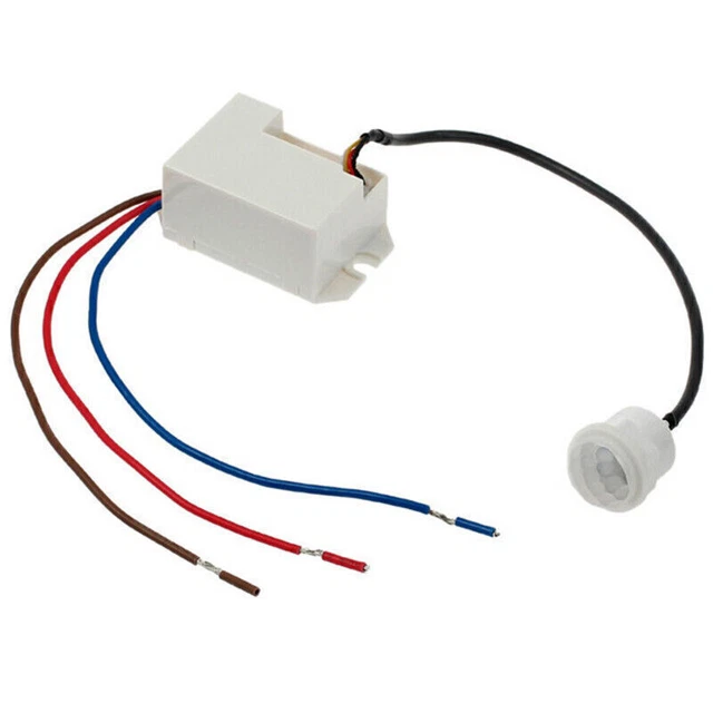 SEBSON Mini Bewegungsmelder Unterputz – Deckenmontage, 6m Reichweite, Programmierbar