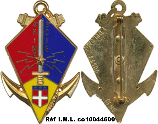 4° RÉGIMENT D’INFANTERIE de Marine, 3° Compagnie, bleu foncé, Delsart