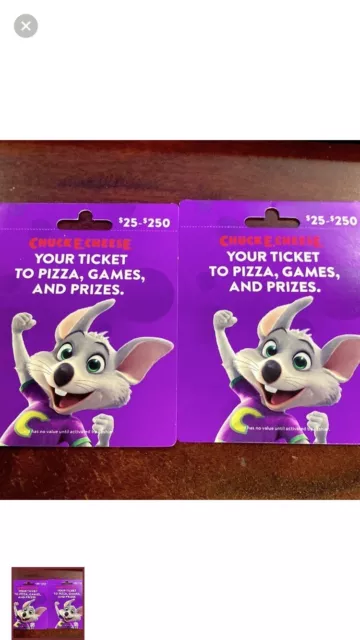 $100 |Chuck E. Cheese| E~Gift Card|Save Big On Family Fun! Same Day!