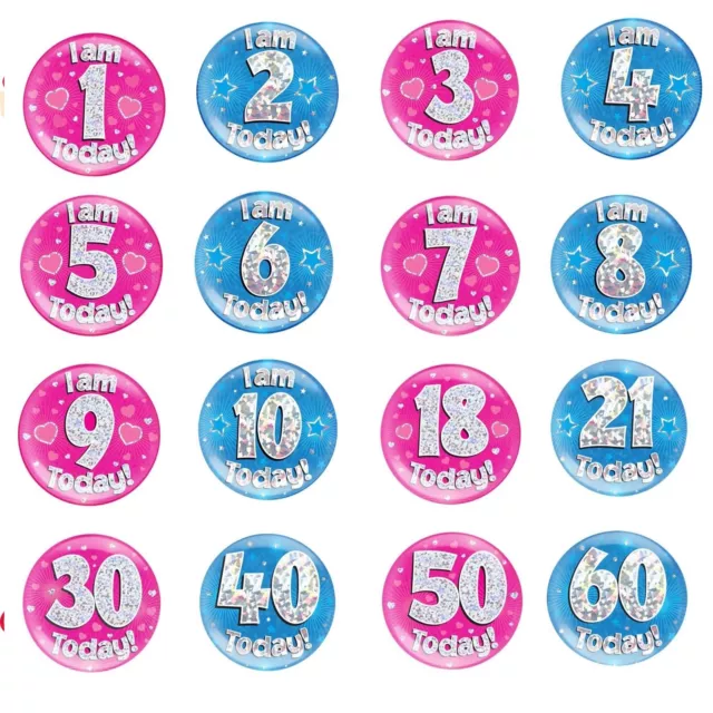 Jumbo Large Birthday Badge 30th 40th 50th 60th 70th 80th Male Female Funny Gift