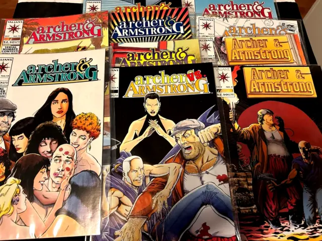 Archer & Armstrong (1992) Valiant Comic Lot # 3-6 and 9-14 run 10 Issues VF/NM