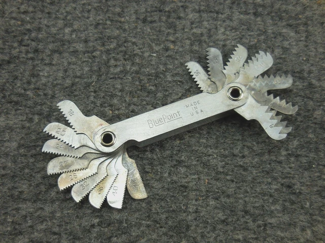 BLUE POINT TOOLS Thread Pitch Size Gauge Tool Gage USA £19.81 - PicClick UK